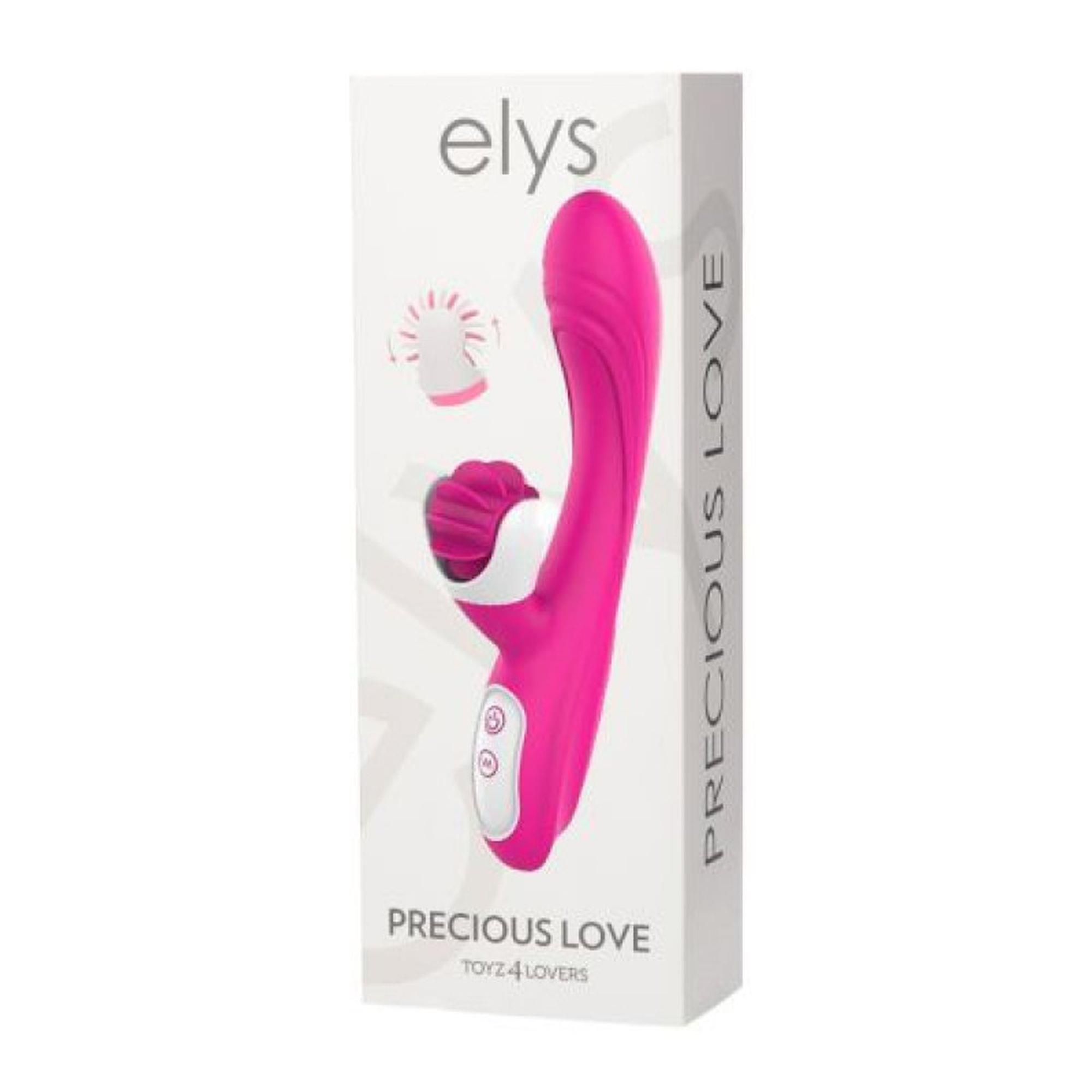 Вибратор-кролик Elys Precious Love, 21.9 см (розовый)