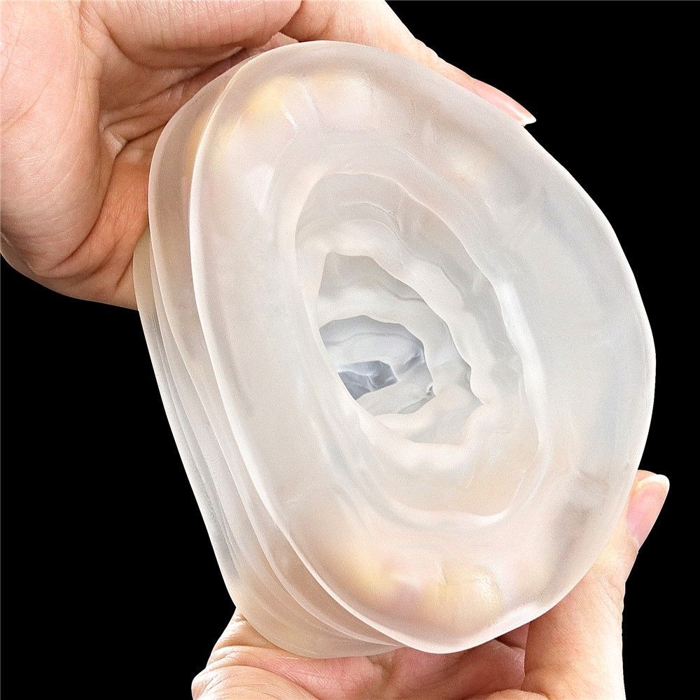 Мастурбатор яйцо LoveToy Giant Egg Grind Ripples Edition (прозрачный)