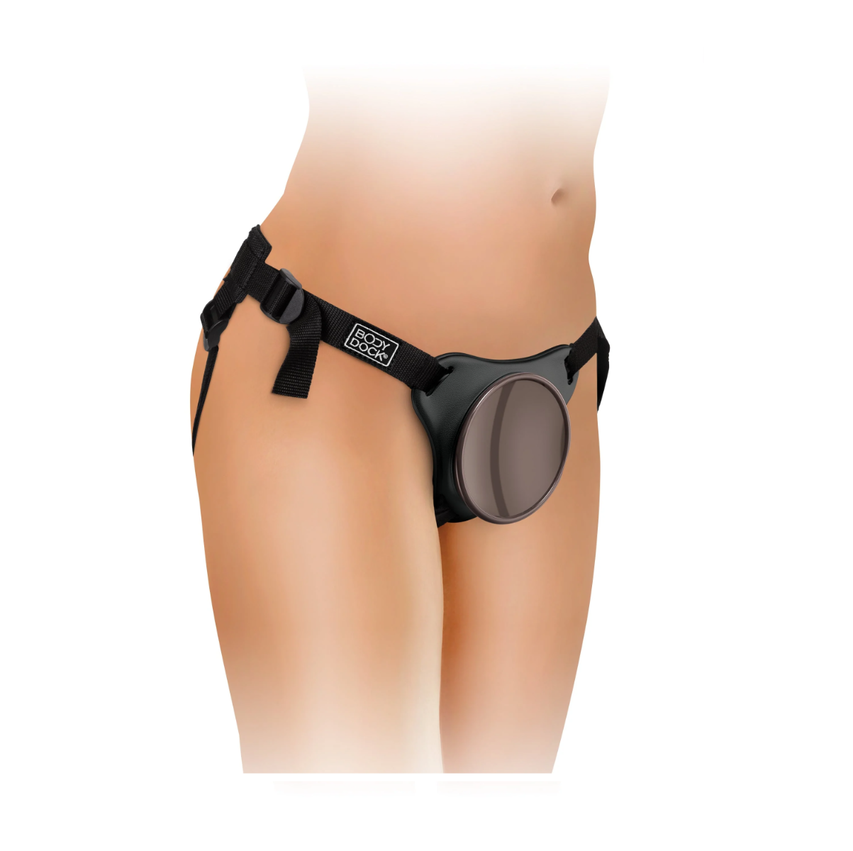 Страпон King Cock Elite Comfy Silicone Body Dock Kit, 21 см (коричневый)
