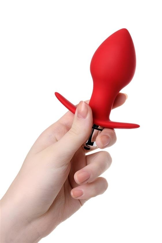 Korek analny ToDo Anal Vibro Plug Glam, 9.7 cm (czerwony)