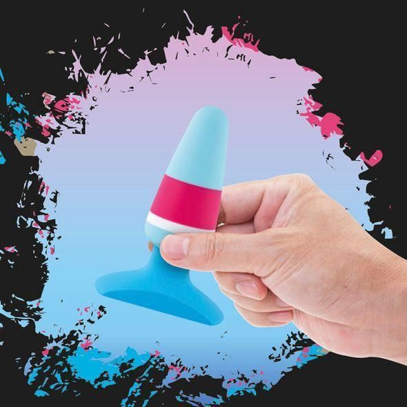 Анальна пробка FeelzToys Plugz Butt Plug, 7 см (блакитний)