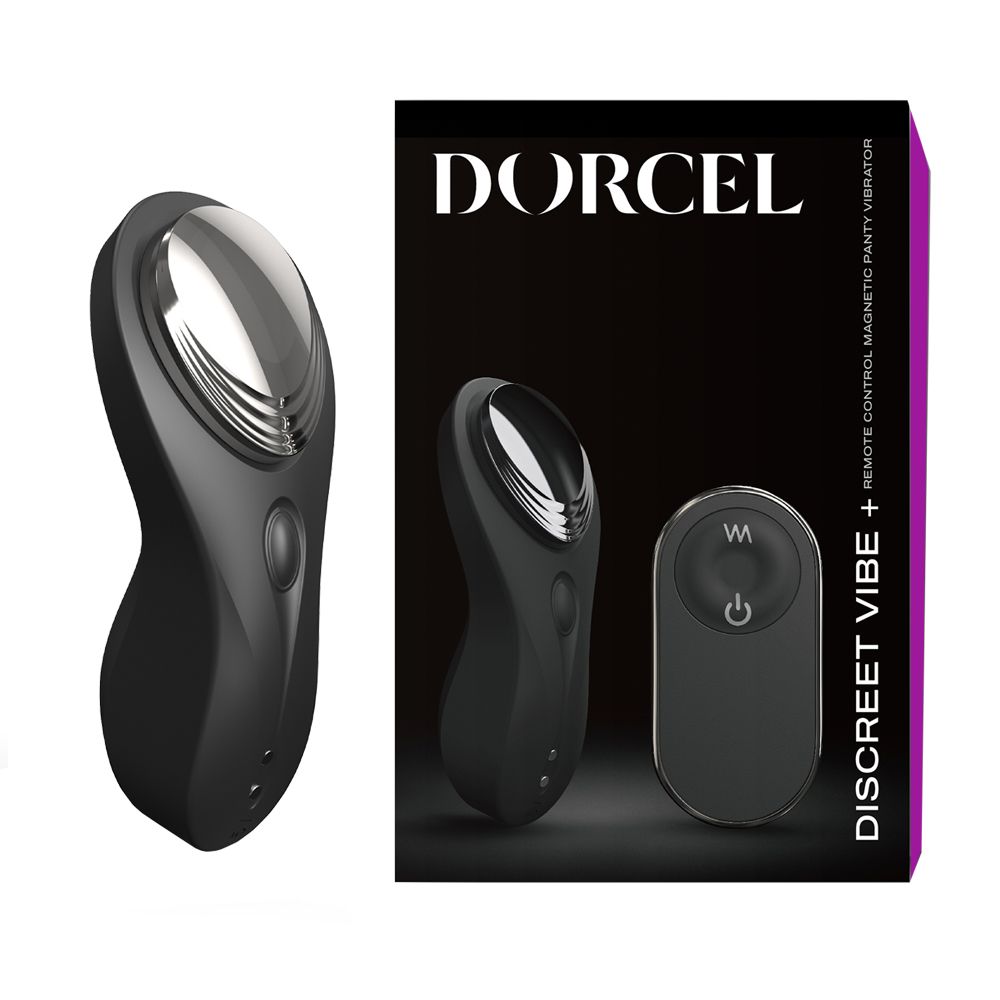 Вибратор в трусики Dorcel Discreet Vibe+, 9,3 см (черный)