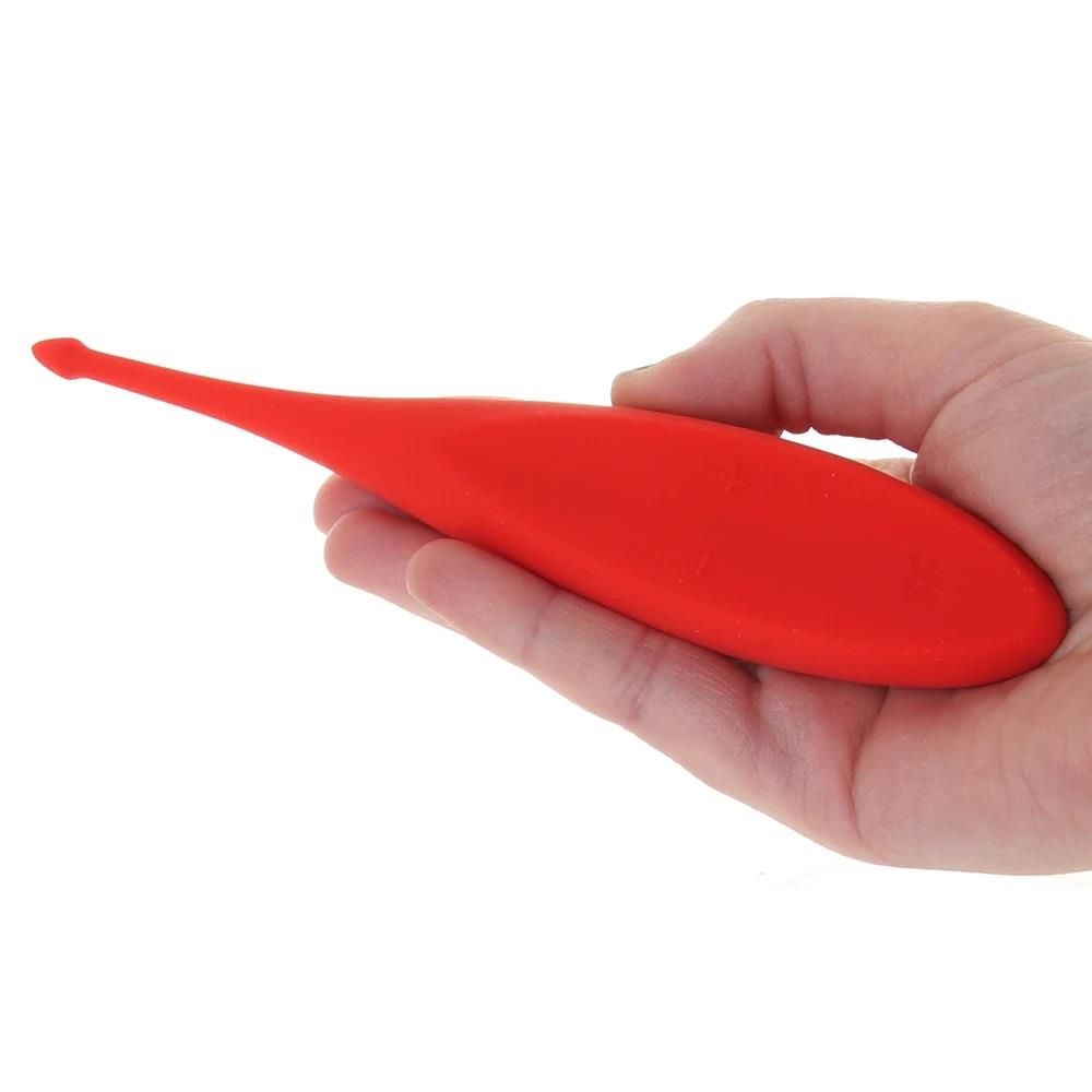 Вибратор для клитора Satisfyer Twirling Fun, 17.5 см (красный)