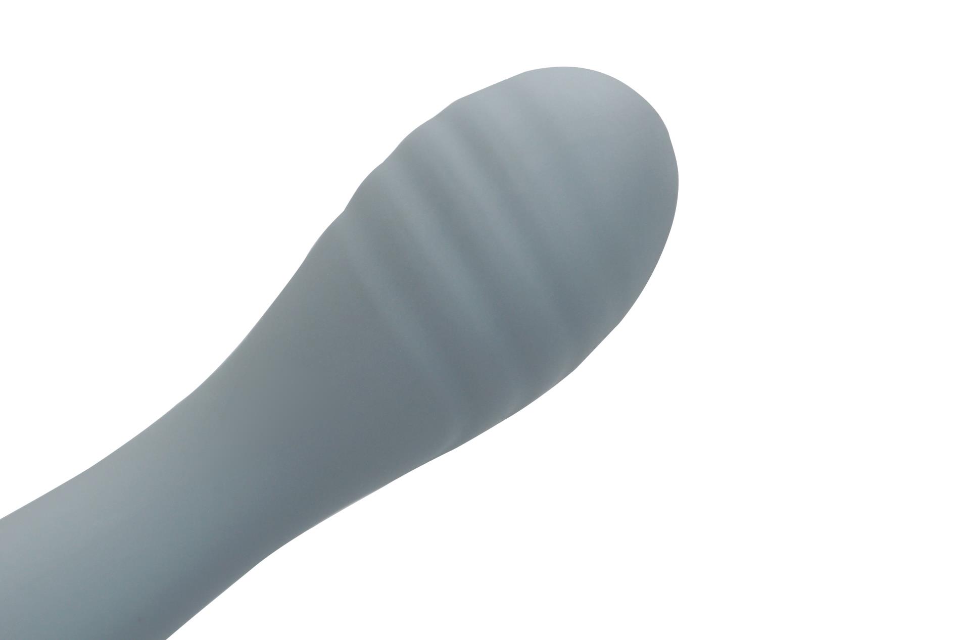 Вибратор Loveline Ultra Soft Silicone G-Spot, 20 см (серый)