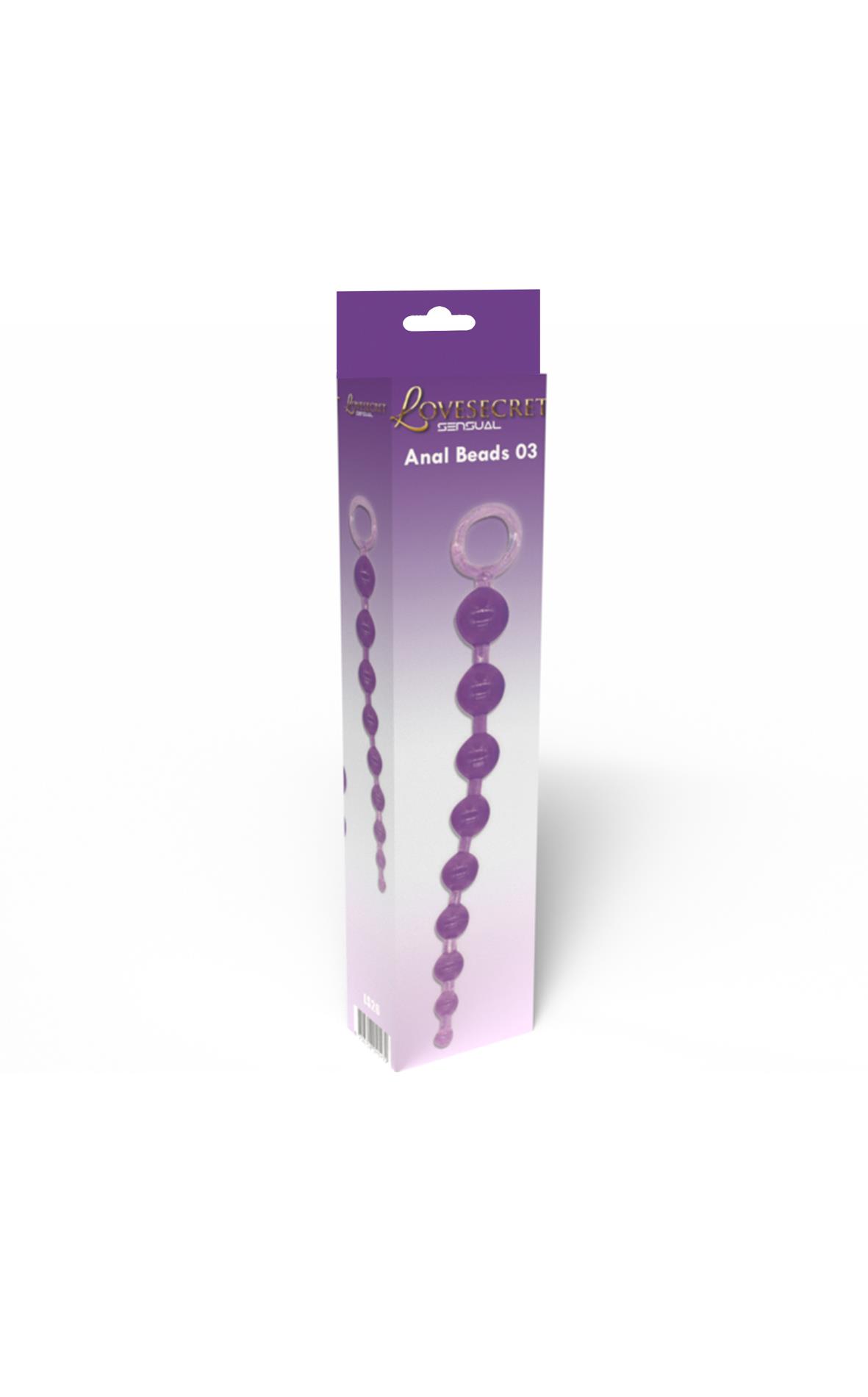 Анальные бусы Lovesecret Anal Beads 03, 30 см (фиолетовый)