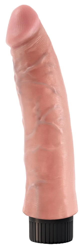 Вибратор King Cock Vibrating Cock 7 Inch, 18 см (телесный)