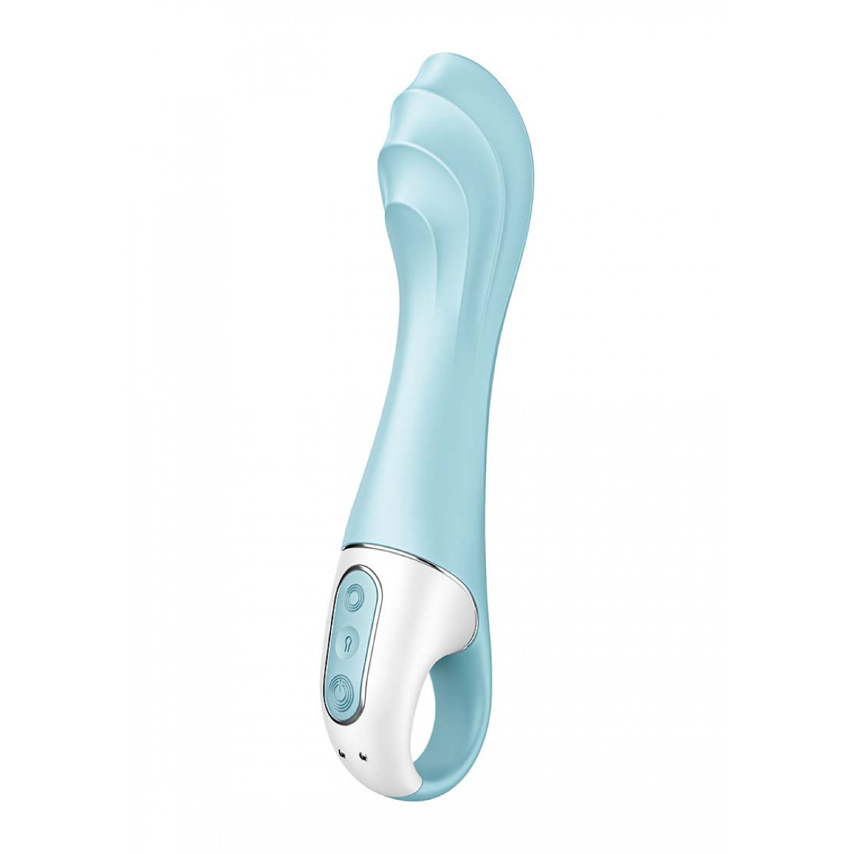 Вибратор Satisfyer Air Pump Vibrator 5+, 21 см (голубой)