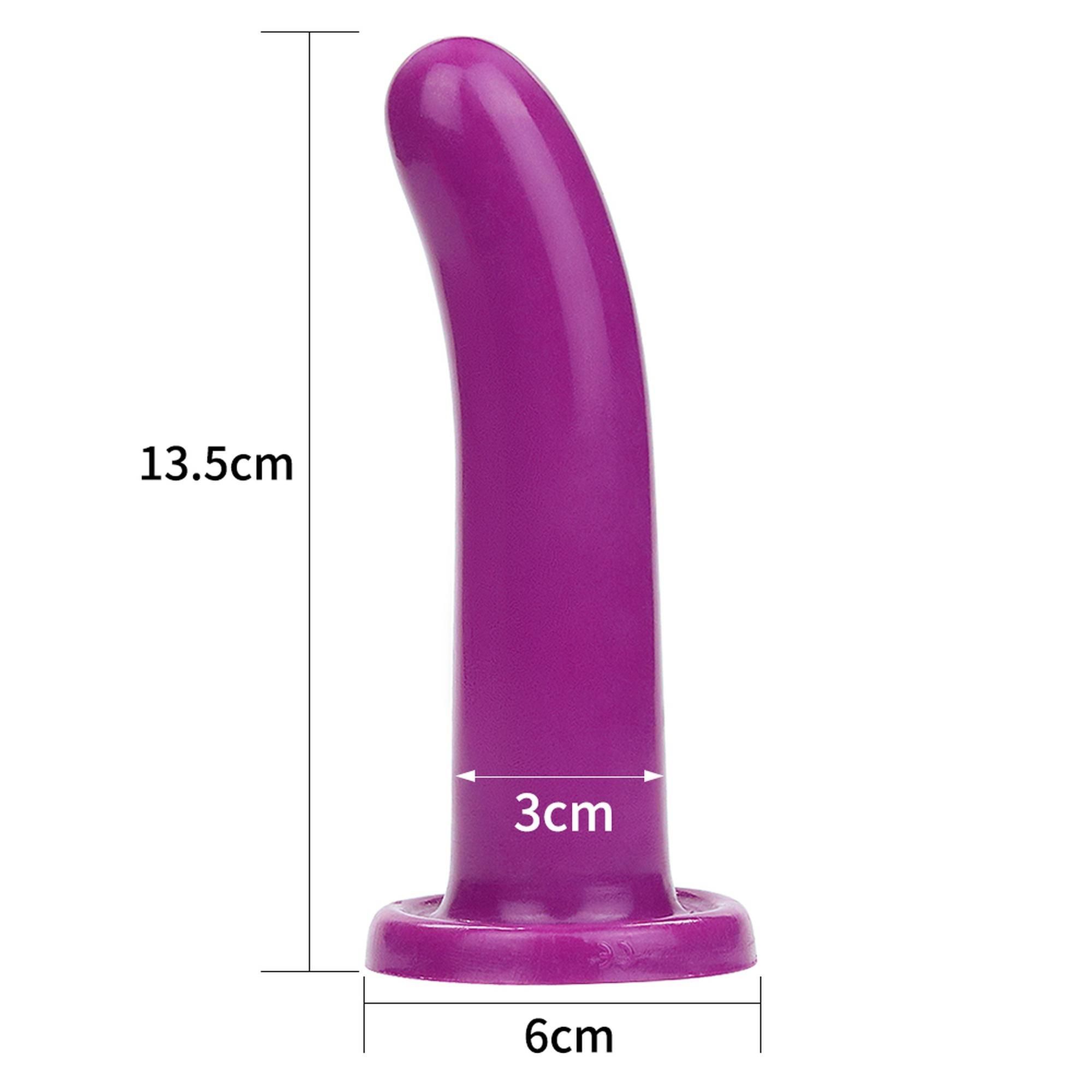Фаллоимитатор LoveToy Silicone Holy Dong, 14,5 см (фиолетовый)