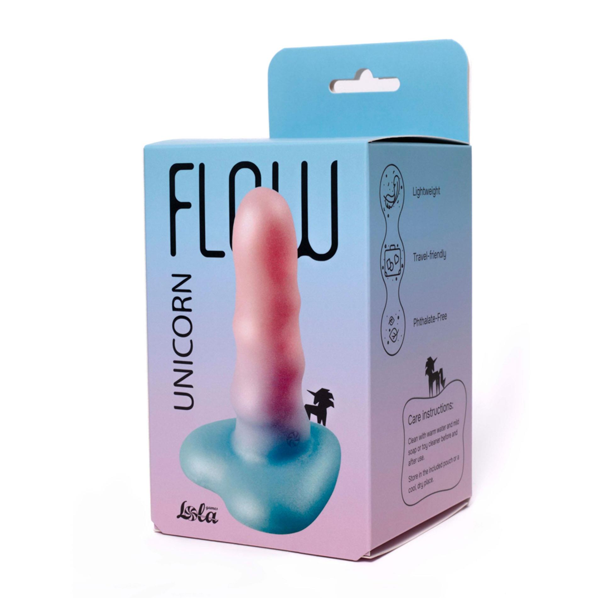 Фаллоимитатор Lola Games Flow Unicorn Mini, 12.5 см (мульти)