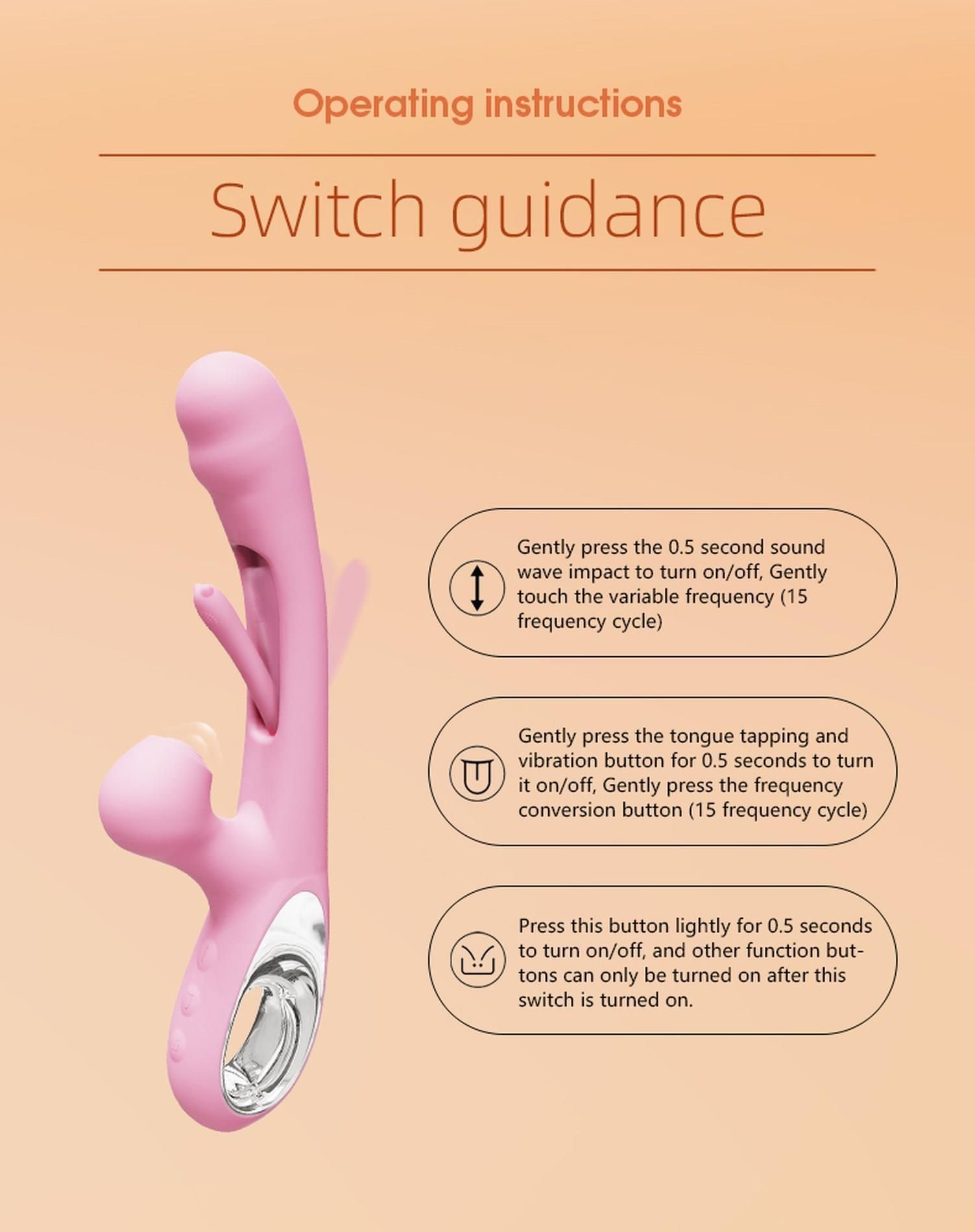 Wibrator królik B - Series Lyla Corse, 24.5 cm (różowy)