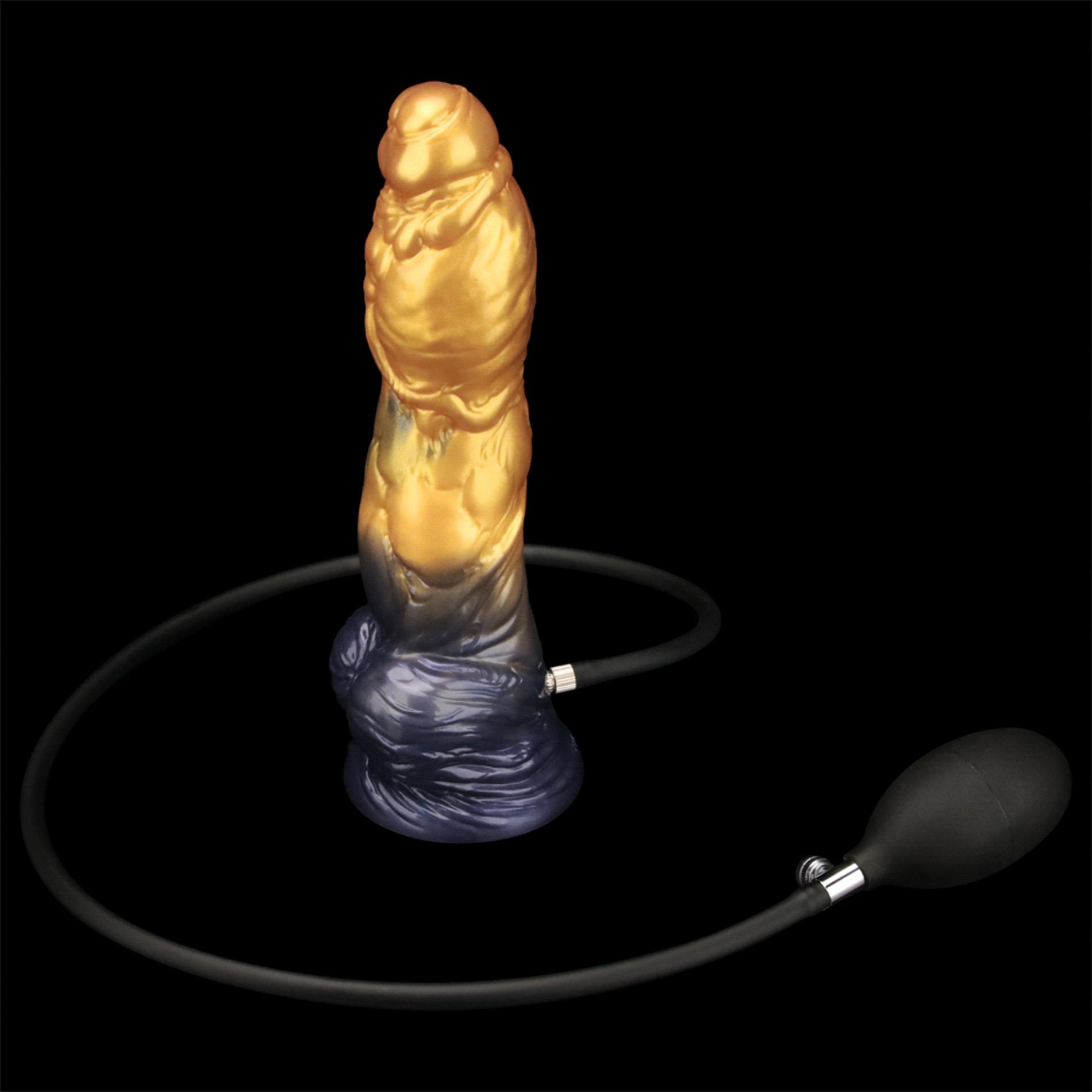 Фаллоимитатор Lovetoy Dual Density 10’’, 25.4 см (золотой)