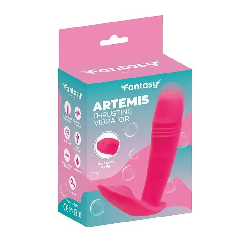 Вибратор Fantasy Artemis Intense Thrusting, 12.5 см (розовый)