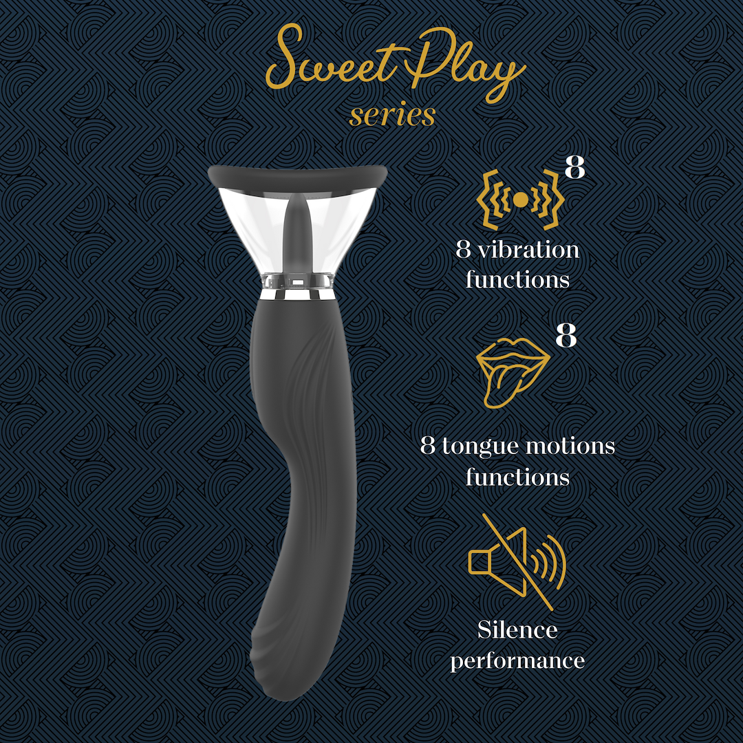Вибратор Erospace Sweet Play A6, 24,6 см (черный)