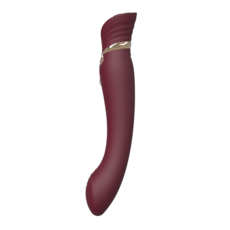 Вибратор Zalo Queen G-Spot Pulse Wave, 21,5 см (бордовый)