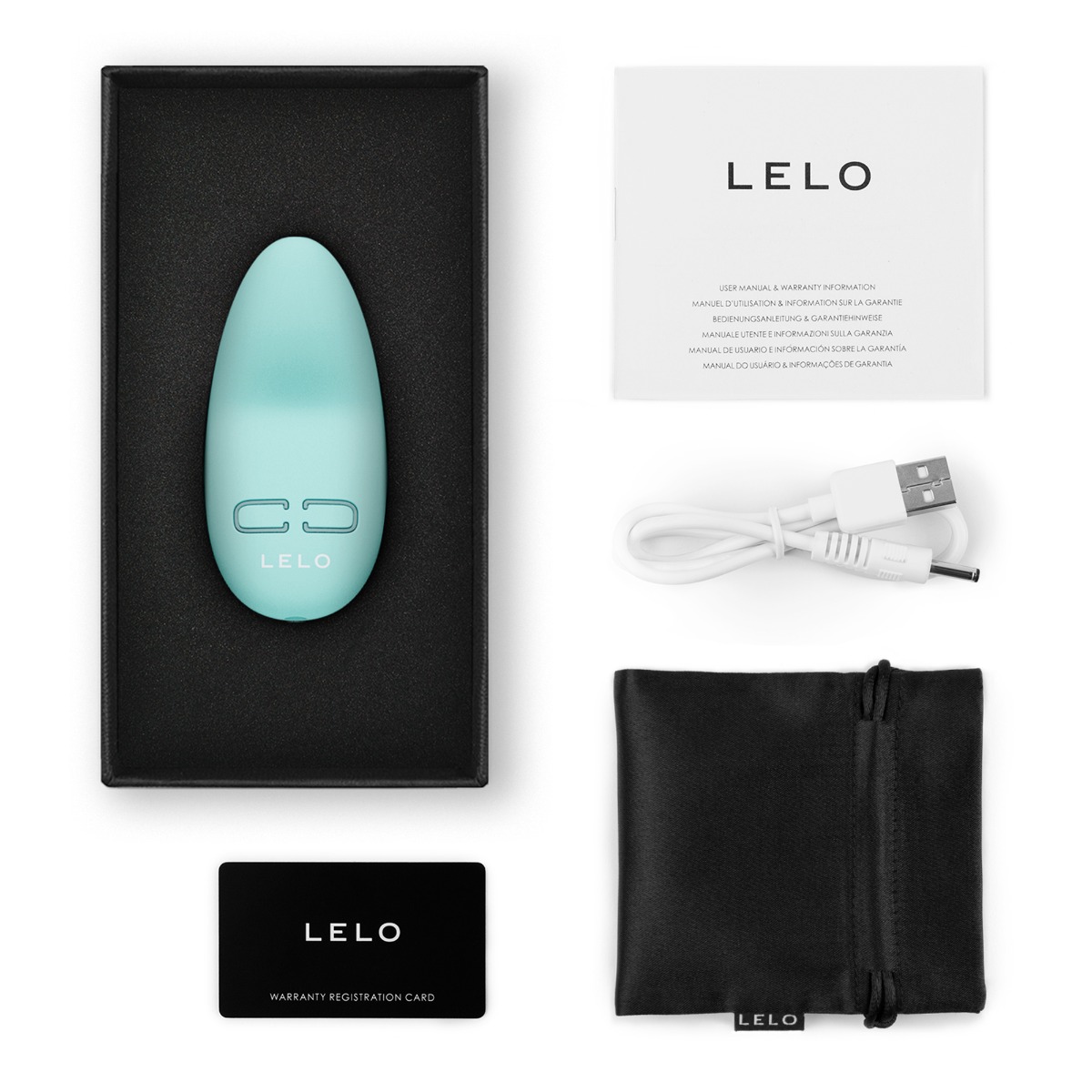 Вибратор для клитора Lelo Lily 3, 7,4 см (мятный)