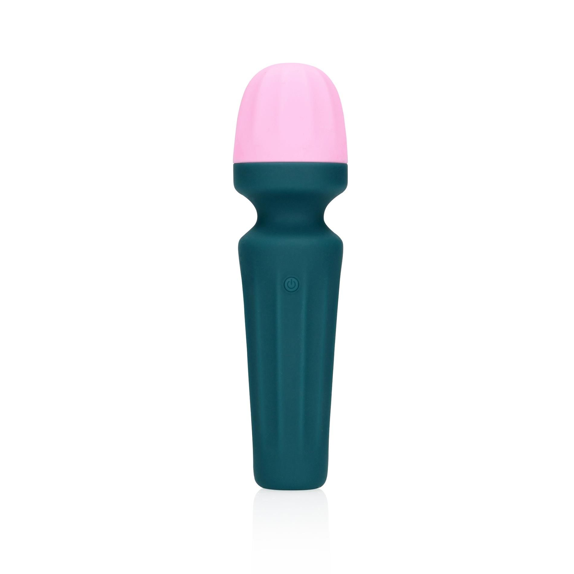 Вибратор Loveline Mini Wand Ancient Sea, 11 см (синий)