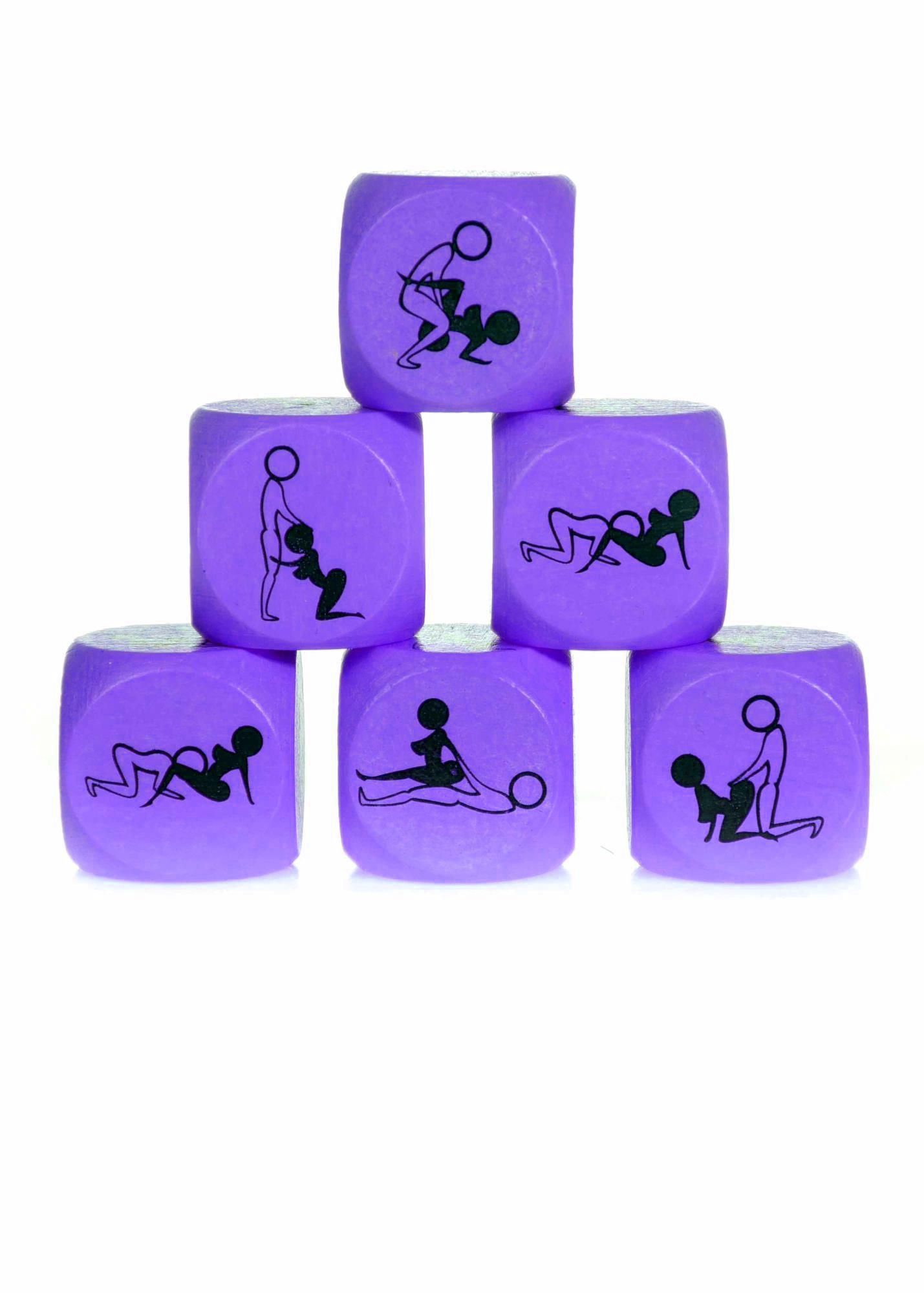 Игральный кубик для секса Grammi, 1 шт (фиолетовый)