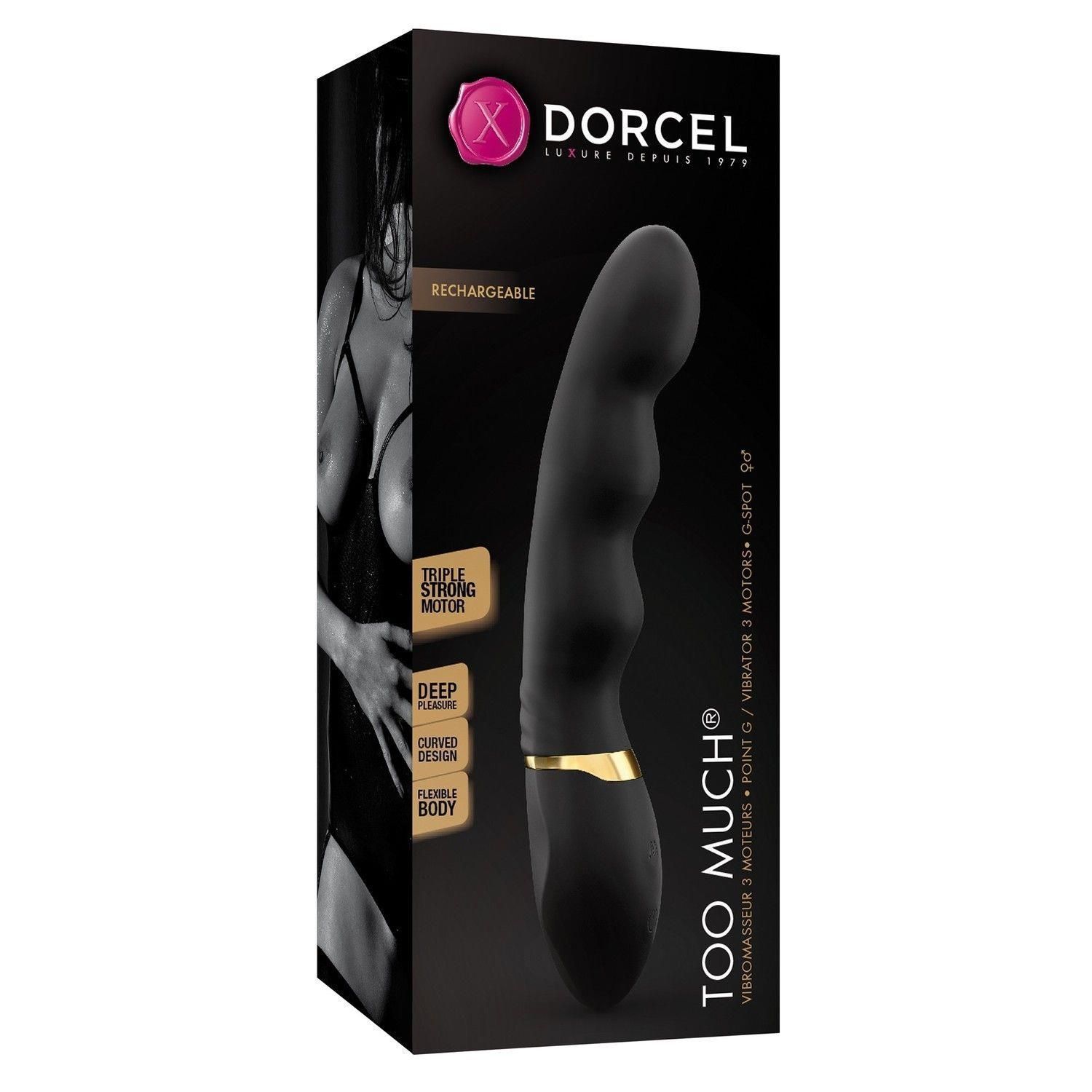 Вибратор Dorcel Too Much Rechargeable, 22 см (чёрный)