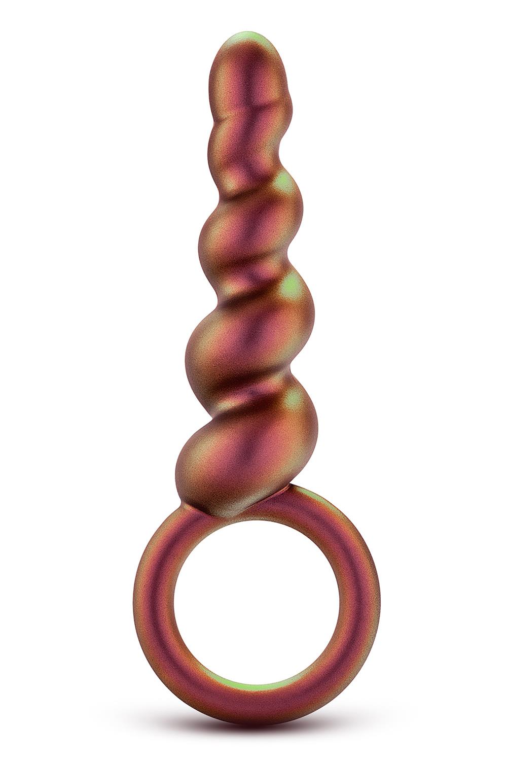 Korek analny Anal Adventures Matrix Spiral Loop Plug, 13.3 cm (pomarańczowy)