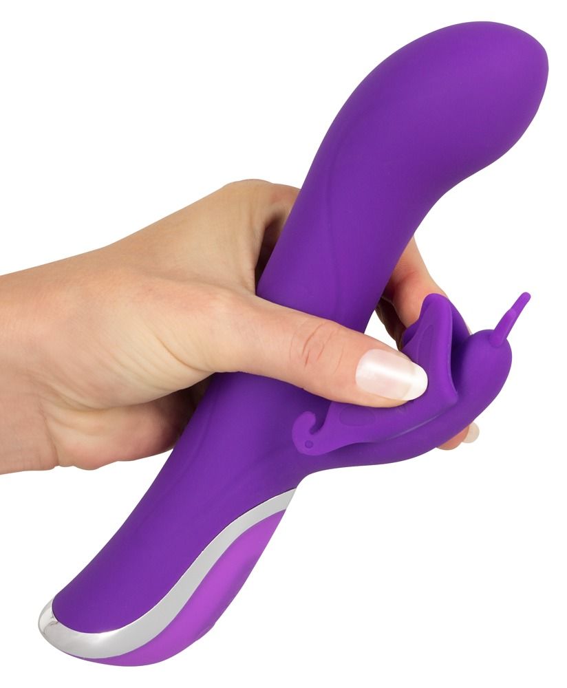 Вибратор-кролик Sweet Smile Rechargeable Rotating, 23 см (фиолетовый)