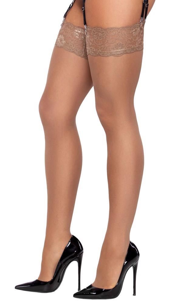 Чулки Cottelli Legwear Anclipsen, M (бежевый)