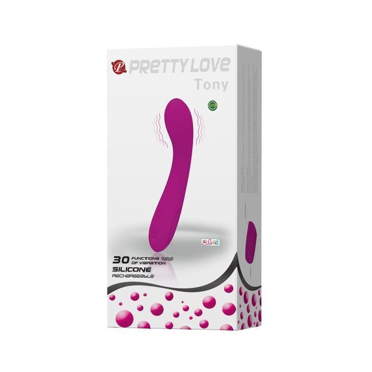 Вибратор Pretty Love Tony, 16 см (фиолетовый)