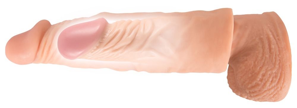 Насадка на пенис Nature Skin Extension Sleeve, 19,5 см (телесный)