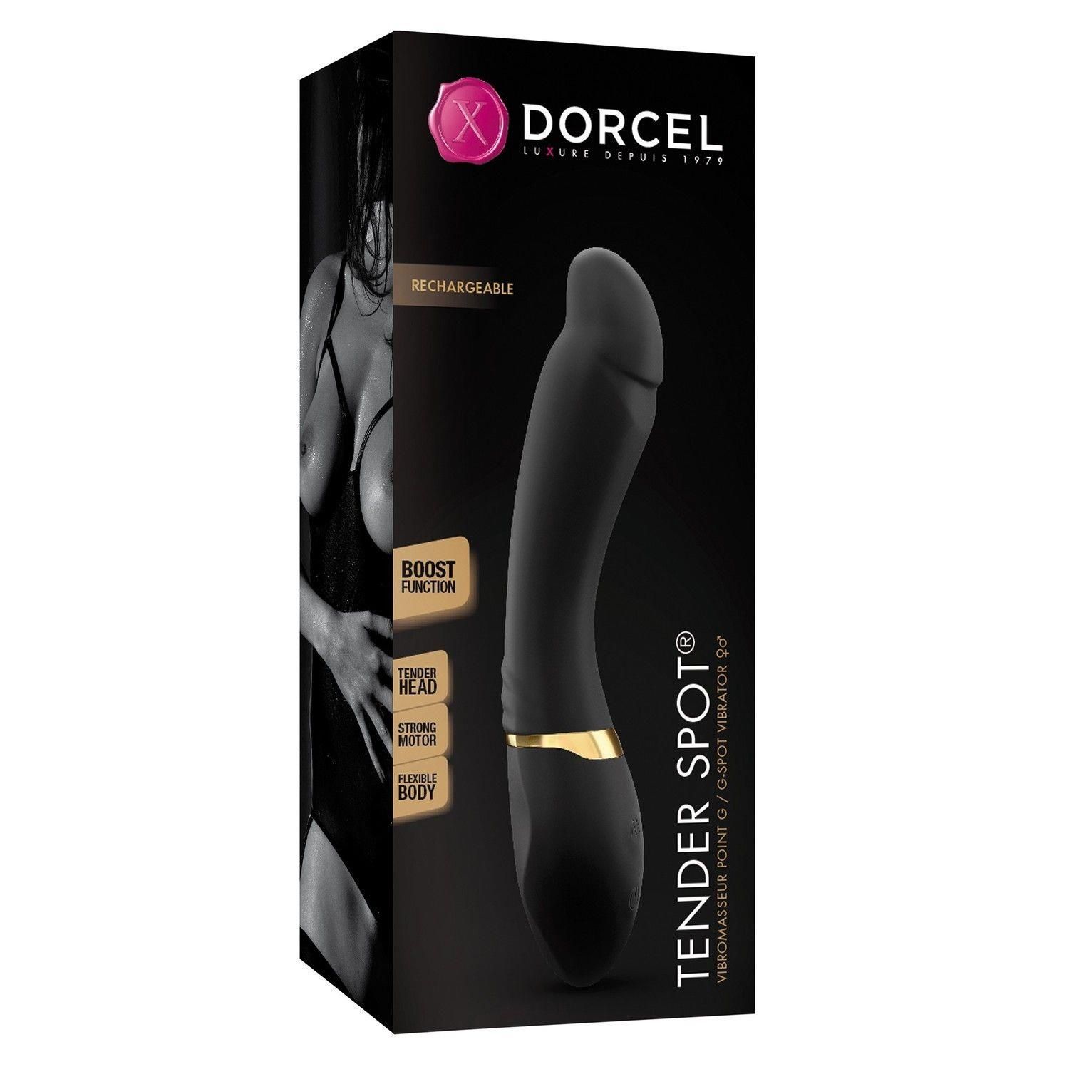 Вібратор Dorcel Tender Spot, 20,5 см (чорний)