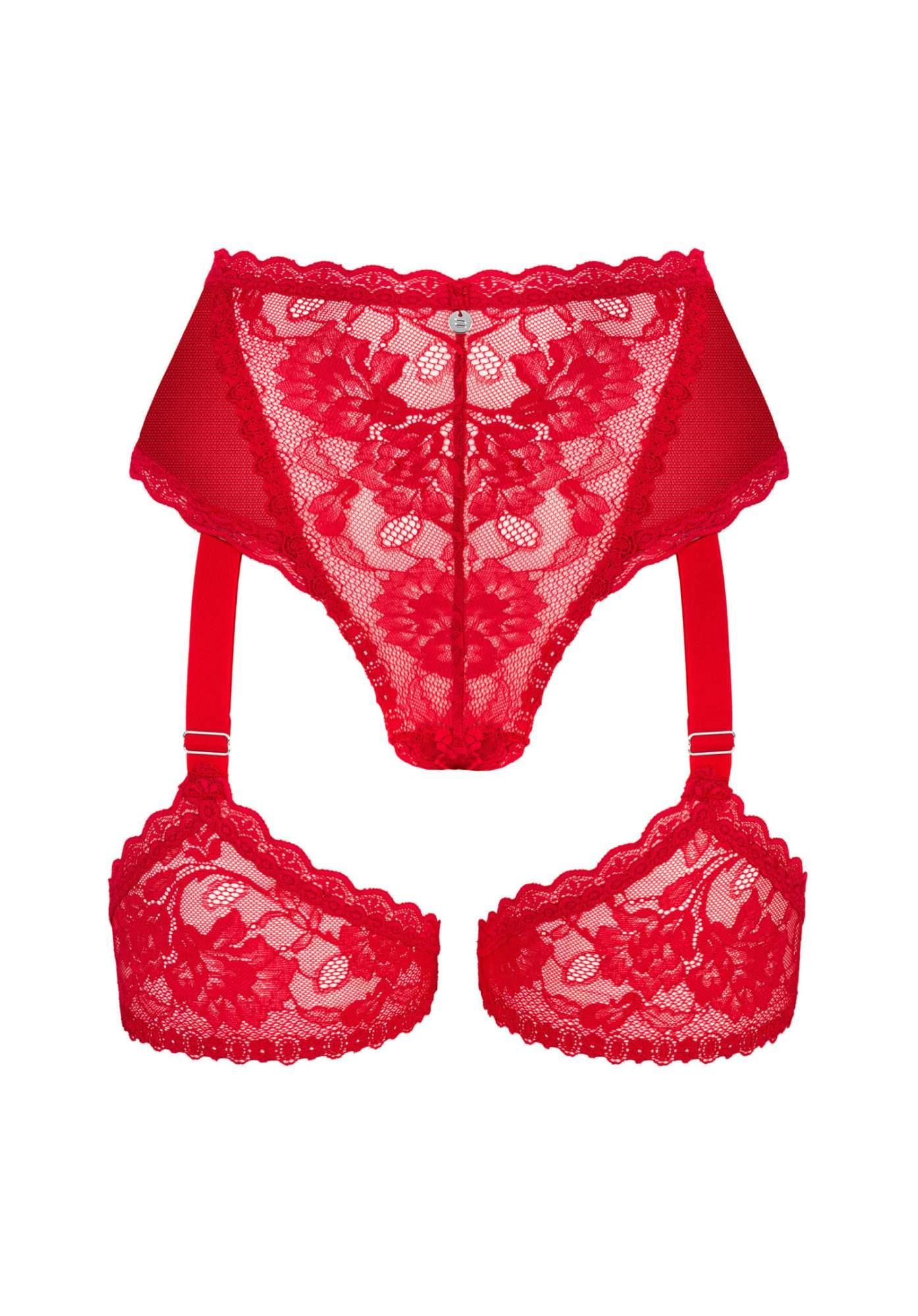 Трусики Obsessive Belovya, XS/S (красный)