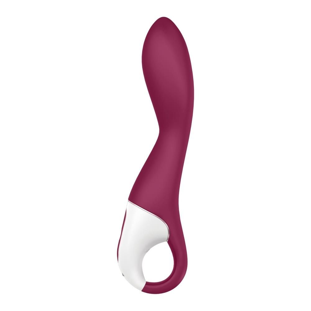 Вібратор Satisfyer Heated Thrill Connect App, 20.6 см (бордовий)