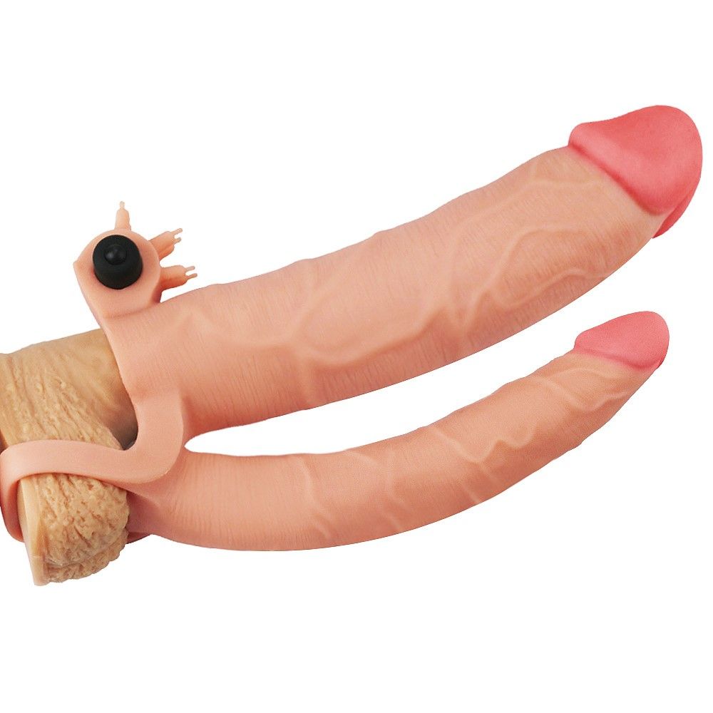 Насадка на пенис Pleasure X-Tender Flesh Add 3, 21 см (телесный)