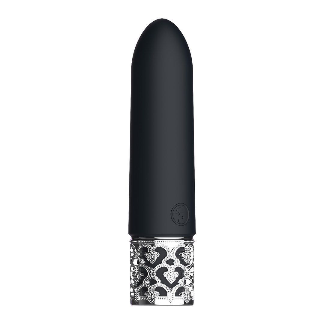 Мини-вибратор Royal Gems Imperial, 10 см (черный)