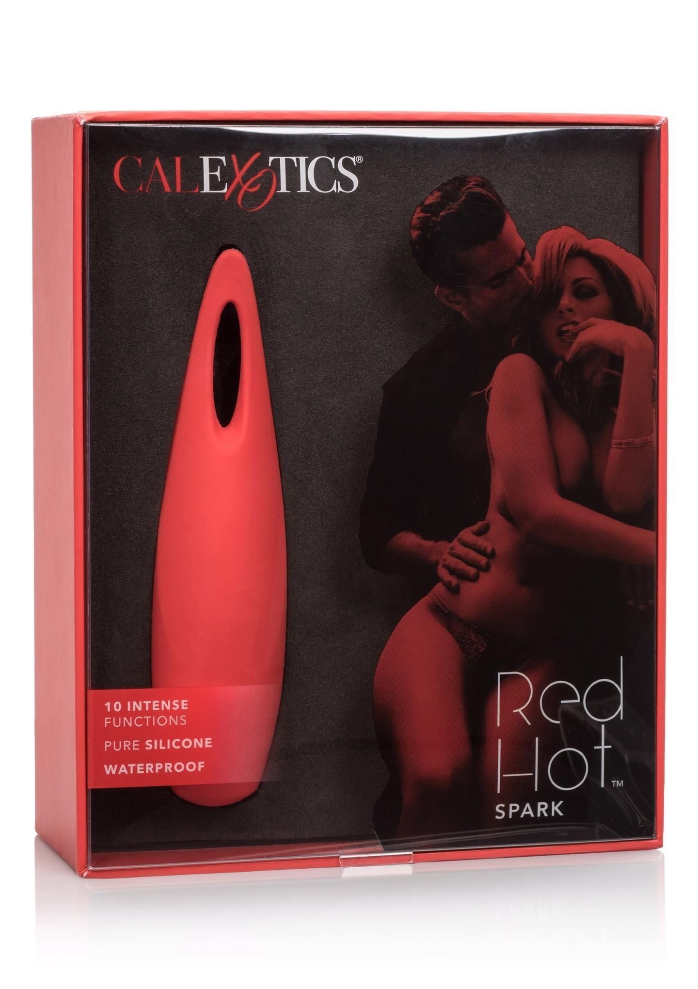 Вибратор для клитора CalExotics Red Hot Spark, 11,5 см (красный)