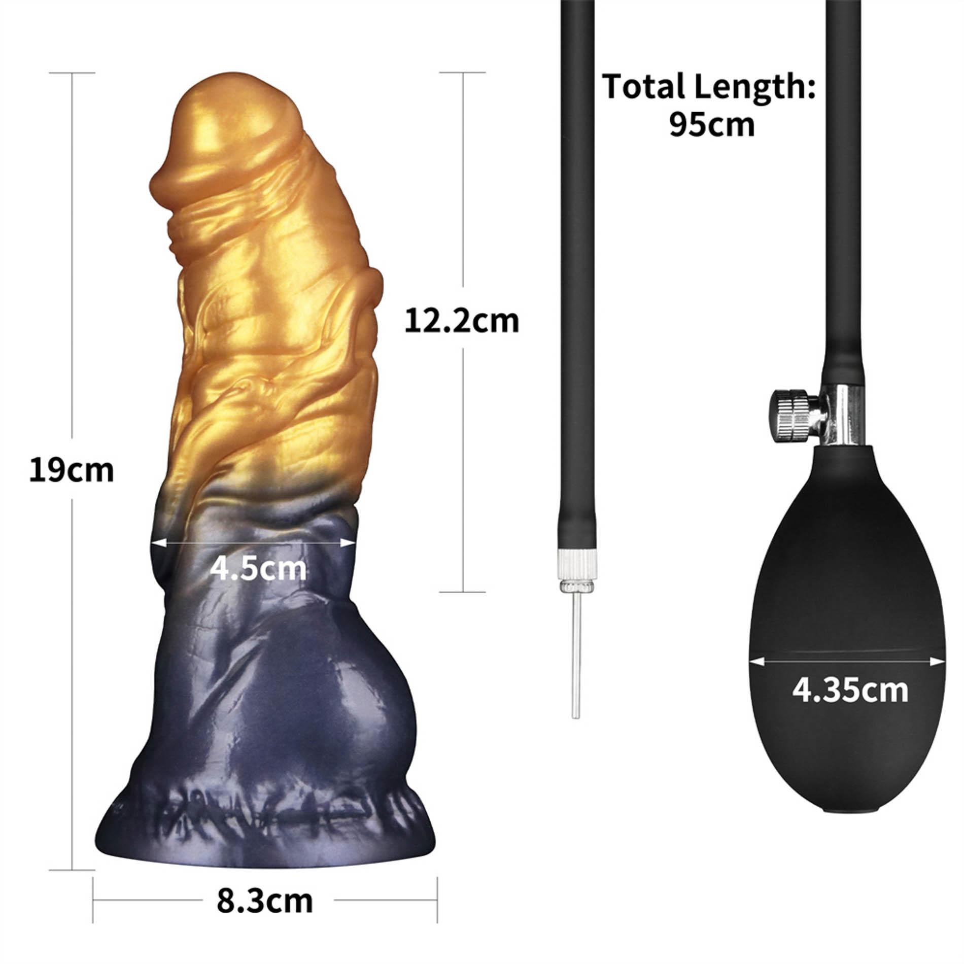 Фаллоимитатор Lovetoy Dual Density 7.5’’, 19 см (золотой)