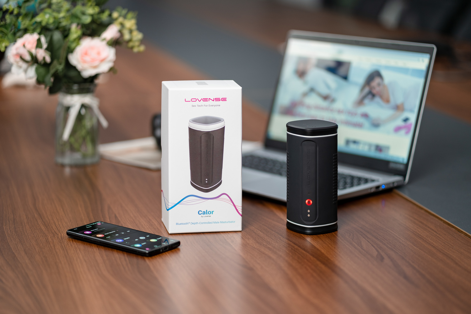 Masturbator Lovense Calor, 15,9 cm (czarny)