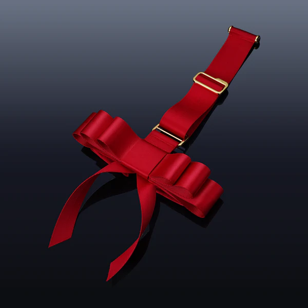UPKO Portable Bowknot Over-the-door Hand Restraint Gear -, Czerwony, 35 cm
