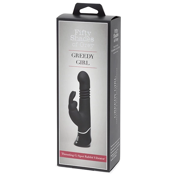 Вибратор-кролик Fifty Shades Of Grey Greedy Girl Thrusting G-Spot, 22,8 см (черный)