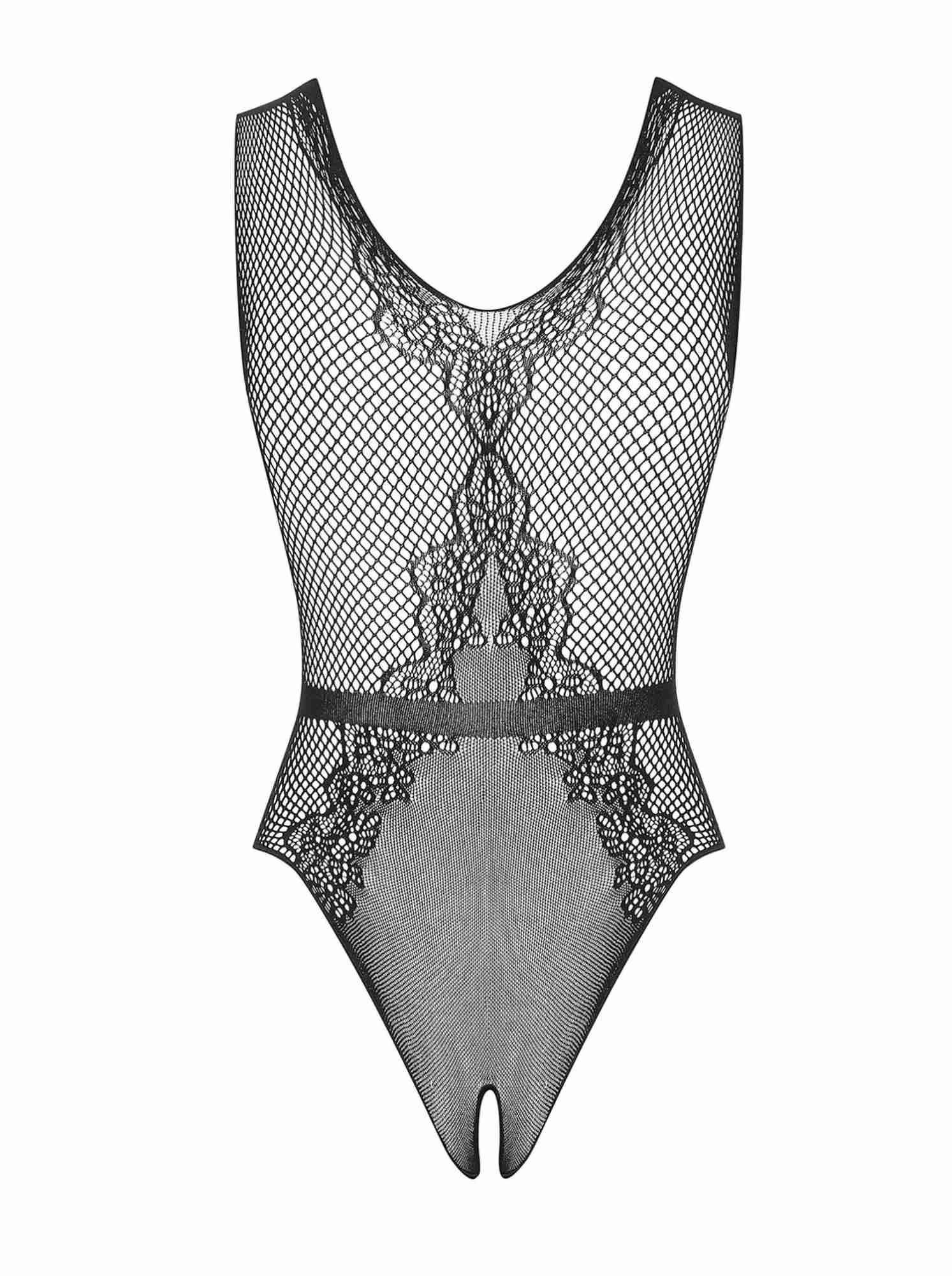 Боди Obsessive B115, S/M/L (черный)