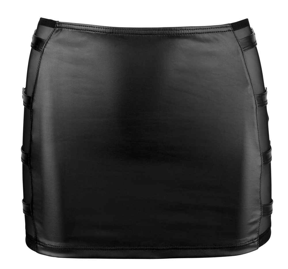 Мини-юбка Cottelli Party Skirt Buckles, L (черный)