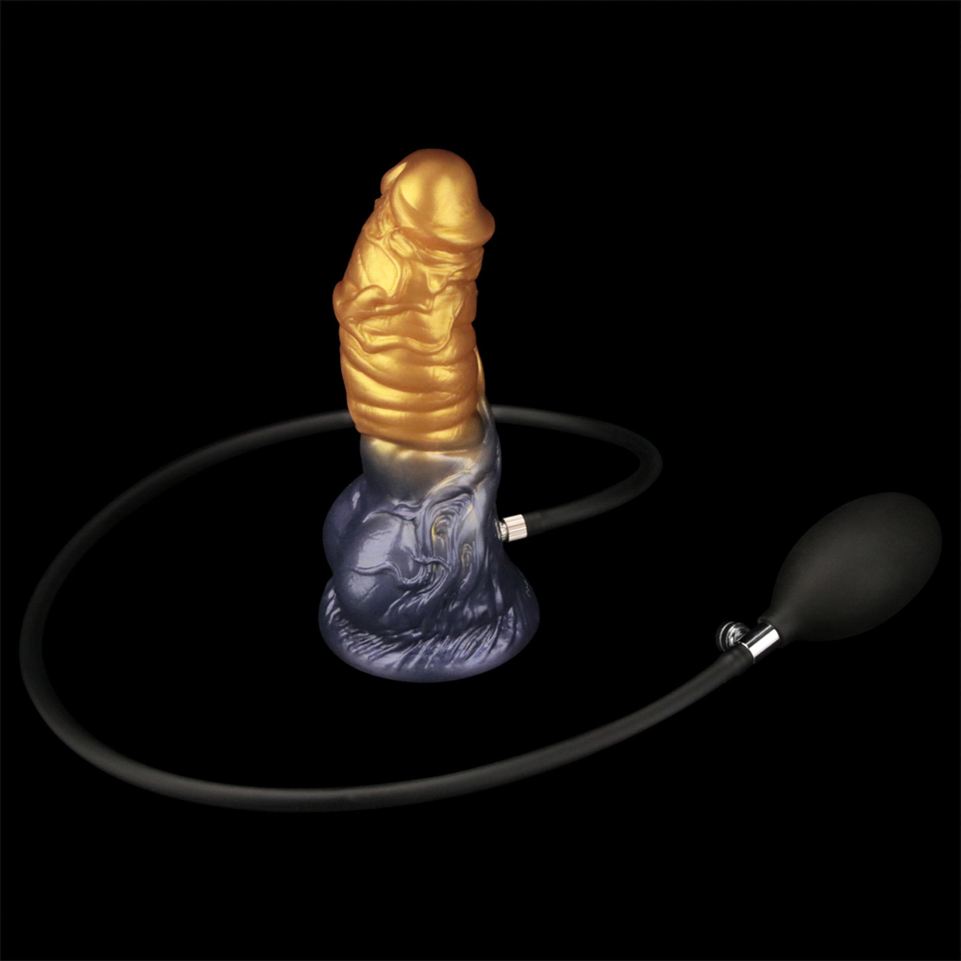 Фаллоимитатор Lovetoy Dual Density 7.5’’, 19 см (золотой)