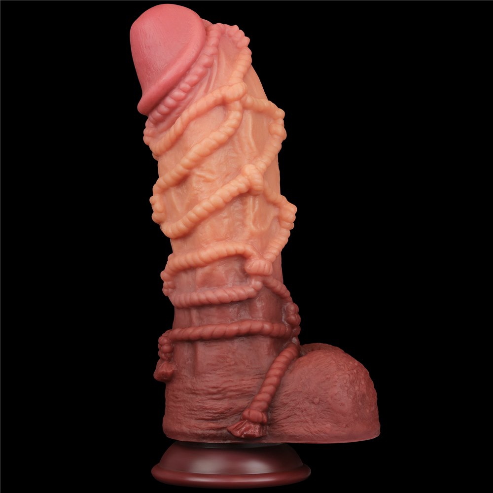 Фаллоимитатор Dual-Layered Silicone Nature Cock 10.5'', 27 см (коричневый)