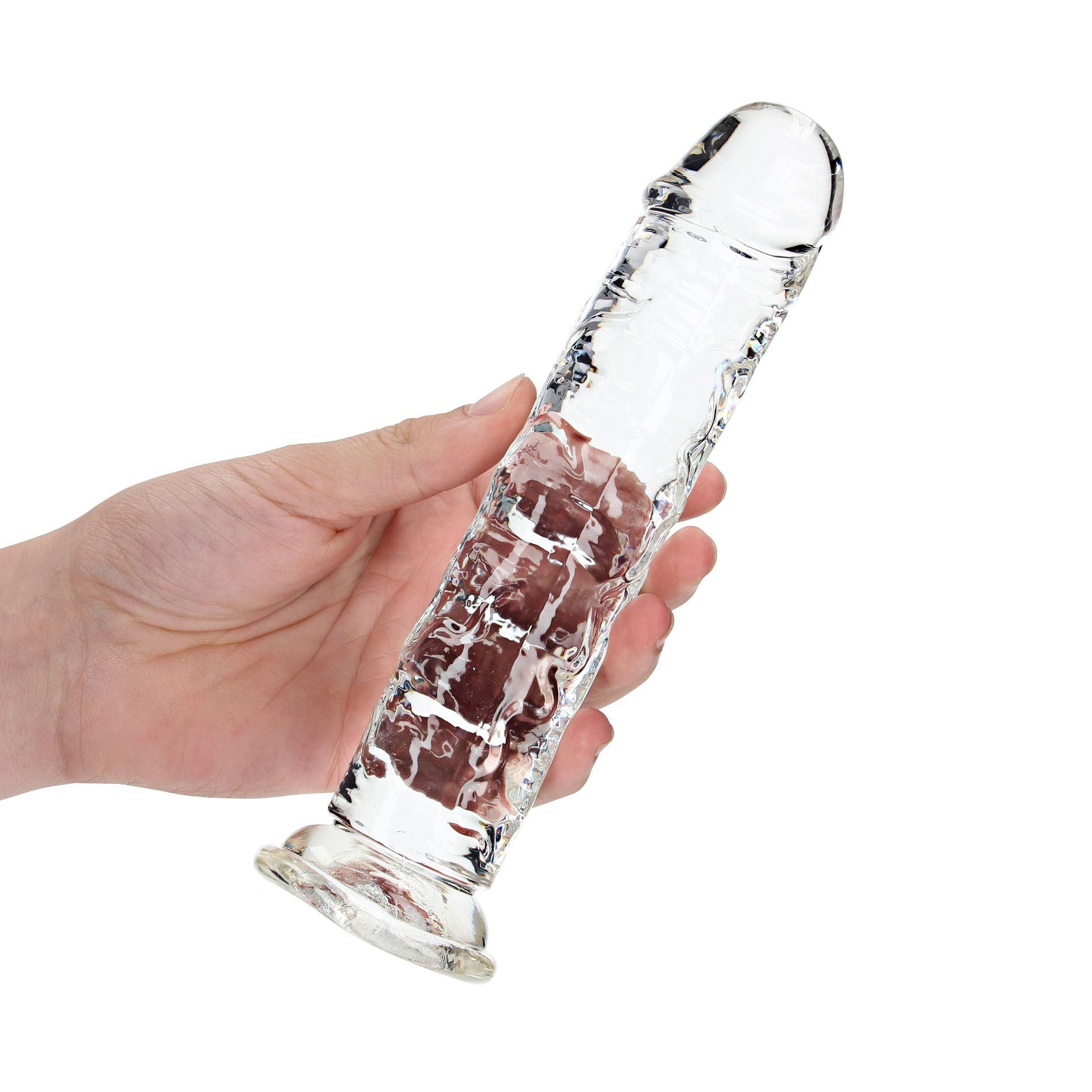 Фаллоимитатор RealRock Crystal Clear 8'', 22 см (прозрачный)