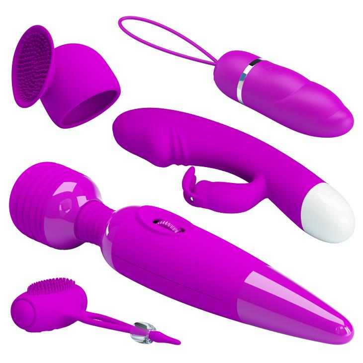 Набор секс-игрушек Pretty Love Purple Desire, 6 шт (фиолетовый)