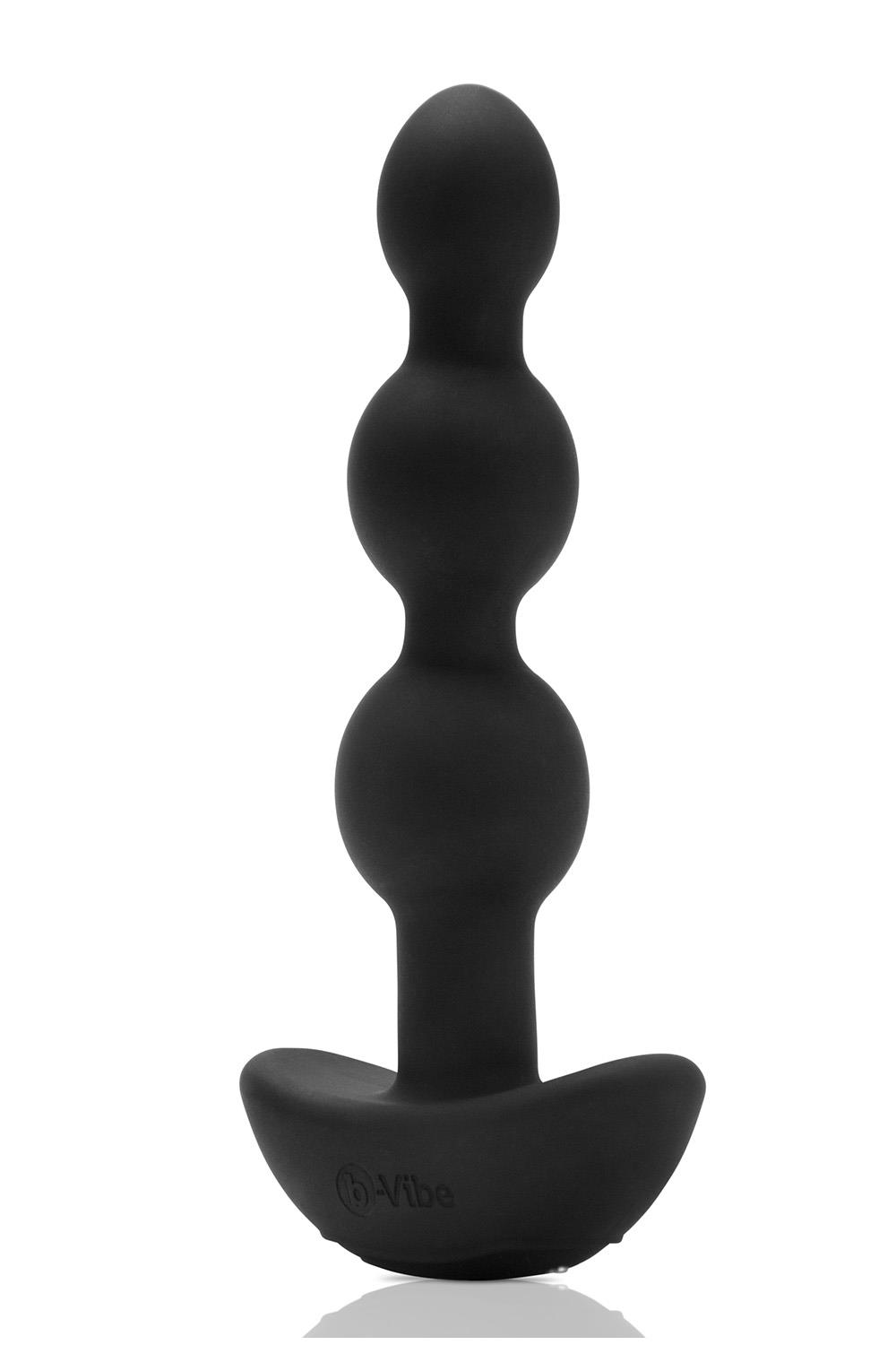 Korek analny B-Vibe Triplet, 13.8 cm (czarny)