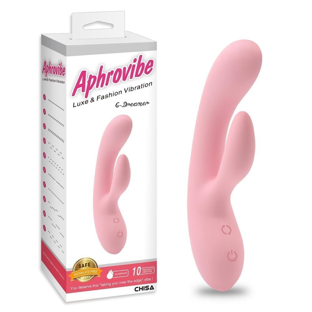 Вибратор-кролик Aphrovibe G-Dreamer, 20,5 см (светло-розовый)