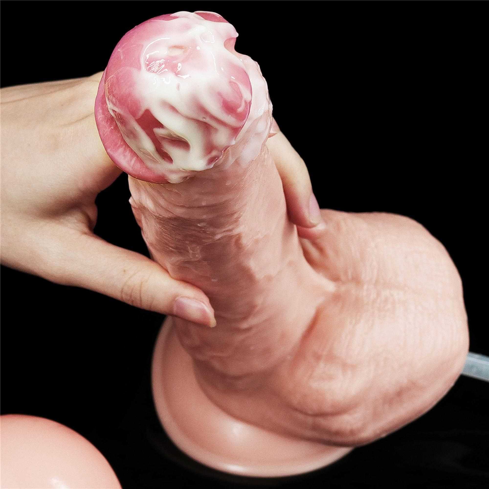 Dildo LoveToy Squirt Extreme 11", 28 cm (cielisty)