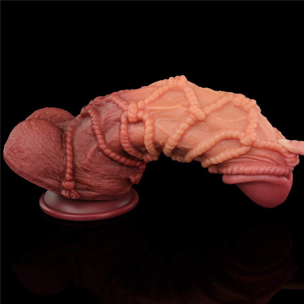 Фаллоимитатор Dual-Layered Silicone Nature Cock 10.5'', 27 см (коричневый)
