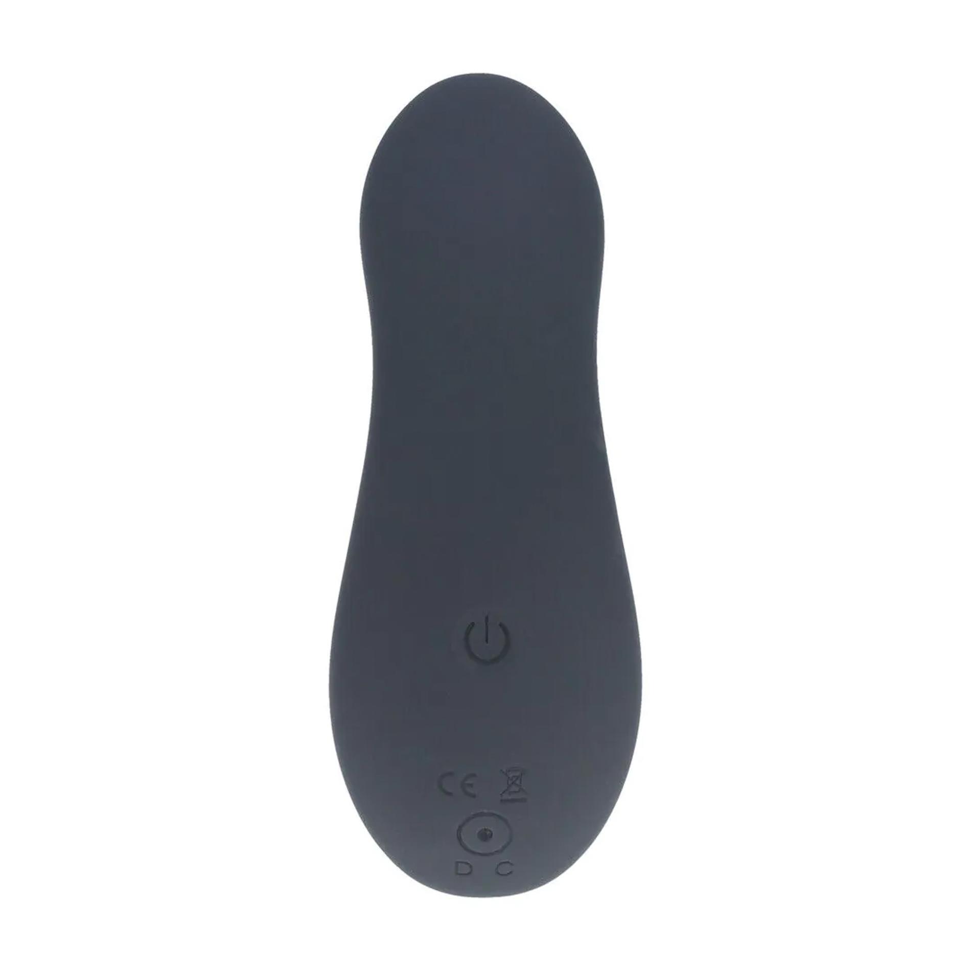 Levelz Dual Motor Remote Control Beaded Vibrating Liquid Silicone Prostate Stimulator - Wibrator analny, Czarny, 10 cm