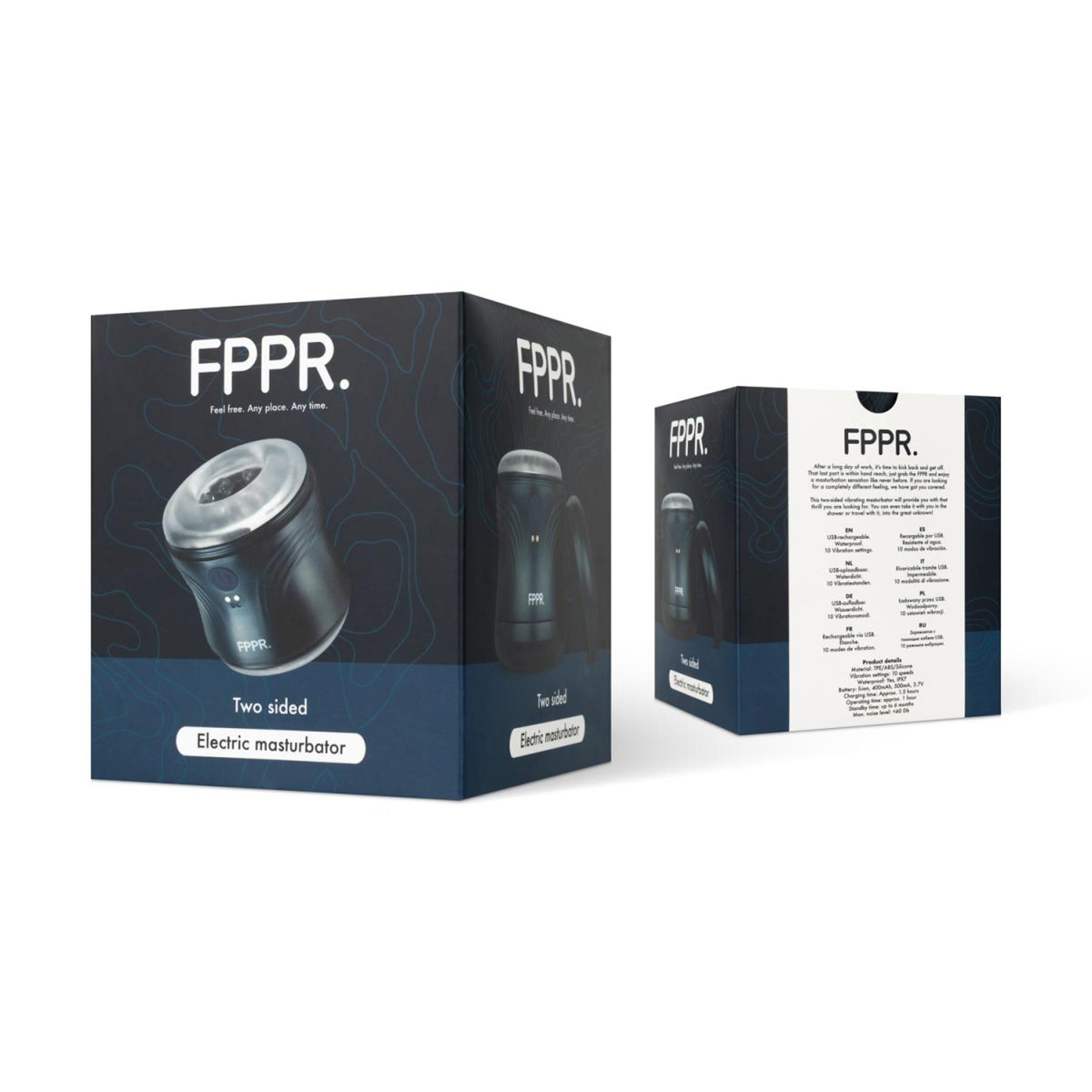 Мастурбатор Fppr. 2 Sided Vibrating (синий)
