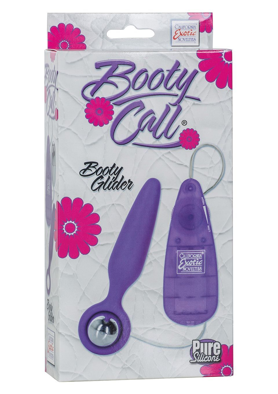 Анальна пробка CalExotics Booty Call Booty Glider, 9,5 см (фіолетовий)